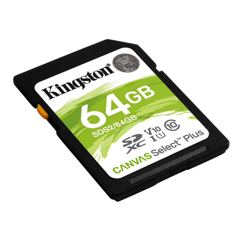 MEMORIA SD 64GB KINGSTON SDHC CANVAS SELECT PLUS