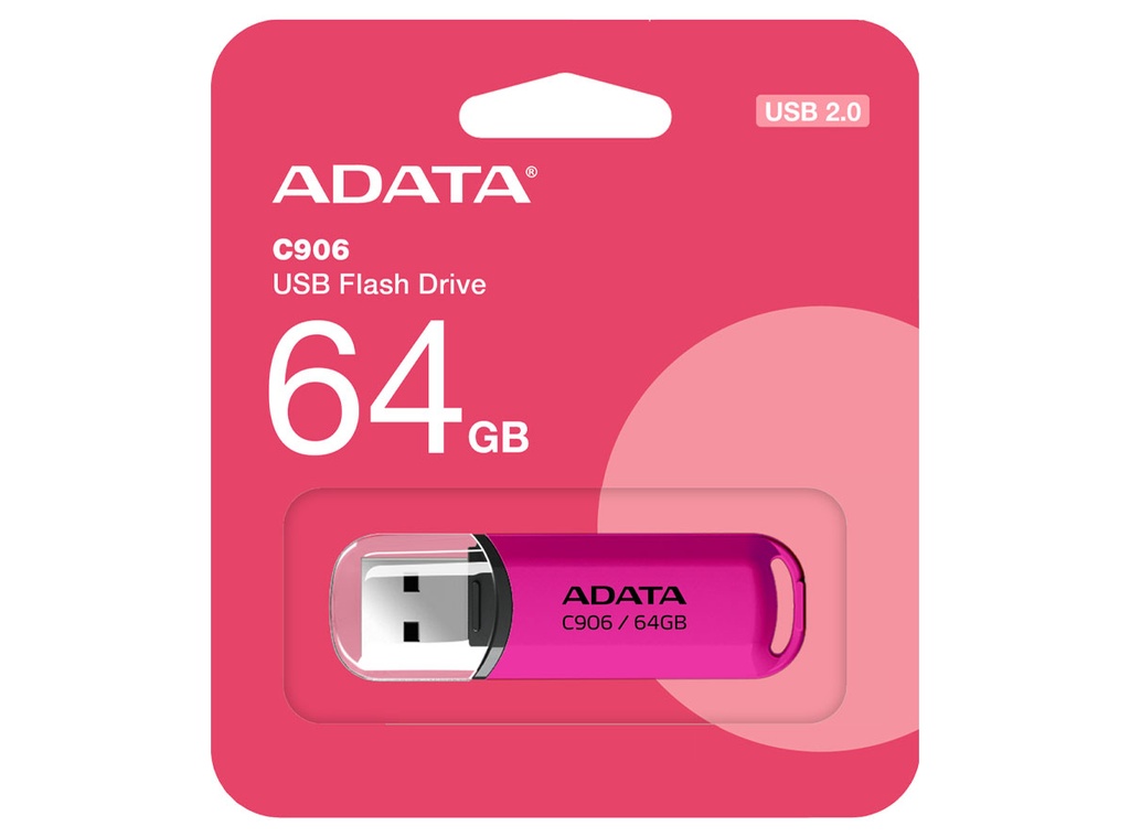 Usb 64Gb Adata C906 Rosa 2.0