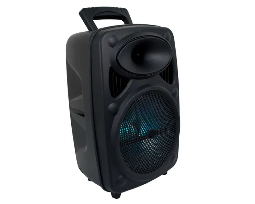 Bocina 8 Pulgadas SA8049T Micrófono Con Control Bluetooth Luz Led