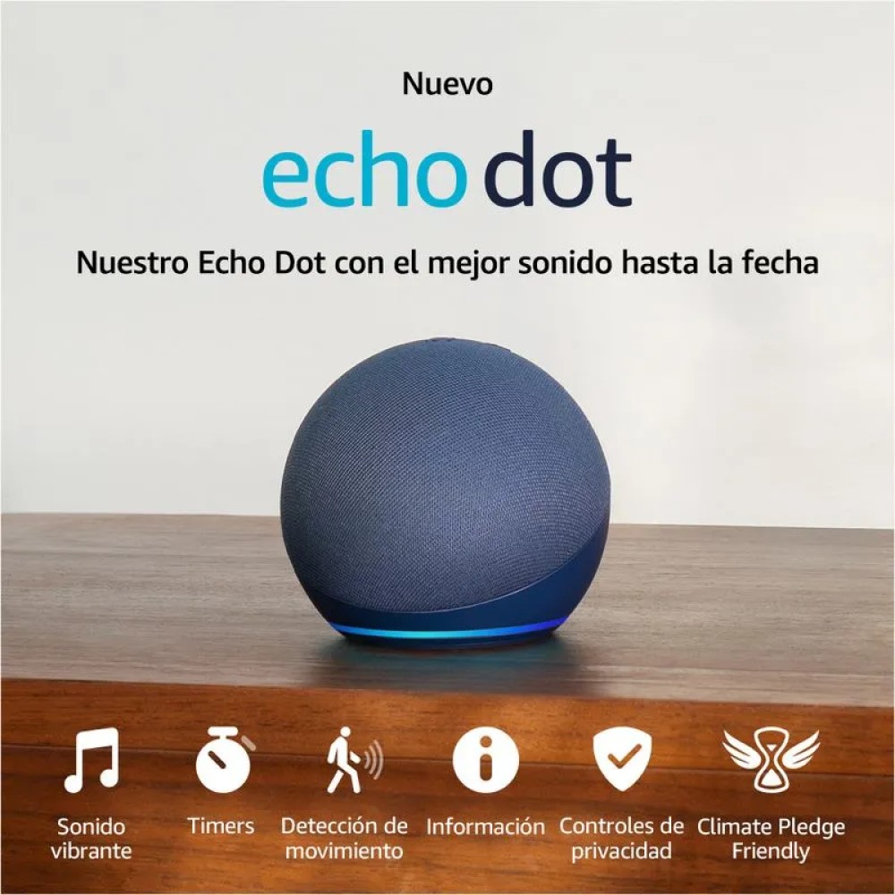 Bocina Alexa Amazon Echo Dot 5Th Generación Azul