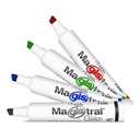 Marcador Pintarron Magistral Plastico Clasico C/4