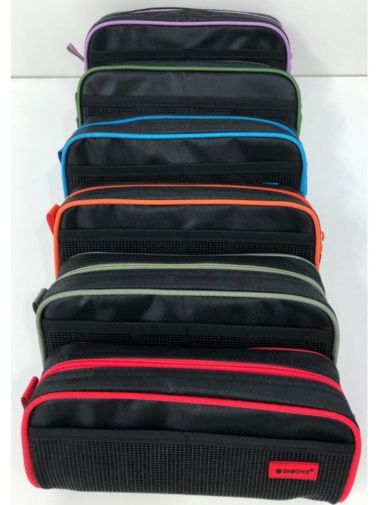 Lapicera Textil Sabonis Upb-1 Color Negro C/Bordes De Color
