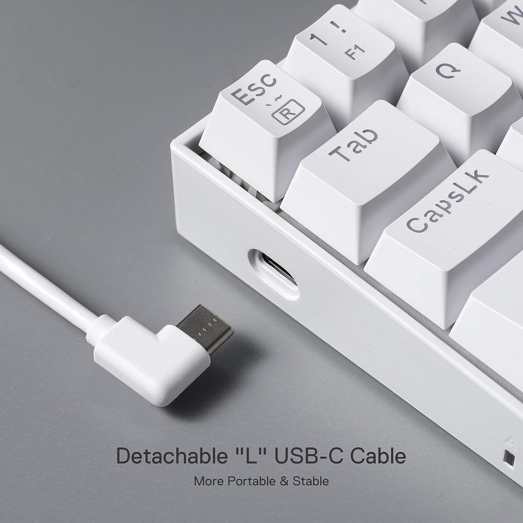 TECLADO GAMER K630W-RGB DRAGONBORN BLANCO MERCANICO SWITCH CAFE REDRAGON