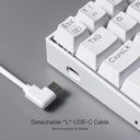 TECLADO GAMER K630W-RGB DRAGONBORN BLANCO MERCANICO SWITCH CAFE REDRAGON