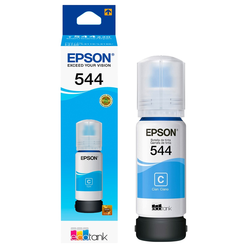 BOTE TINTA EPSON T544 CYAN 65ML ORIGINAL