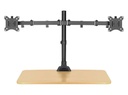 Soporte Doble Brazo Para Monitor Ajustable 17 A 32 Hasta 9kg