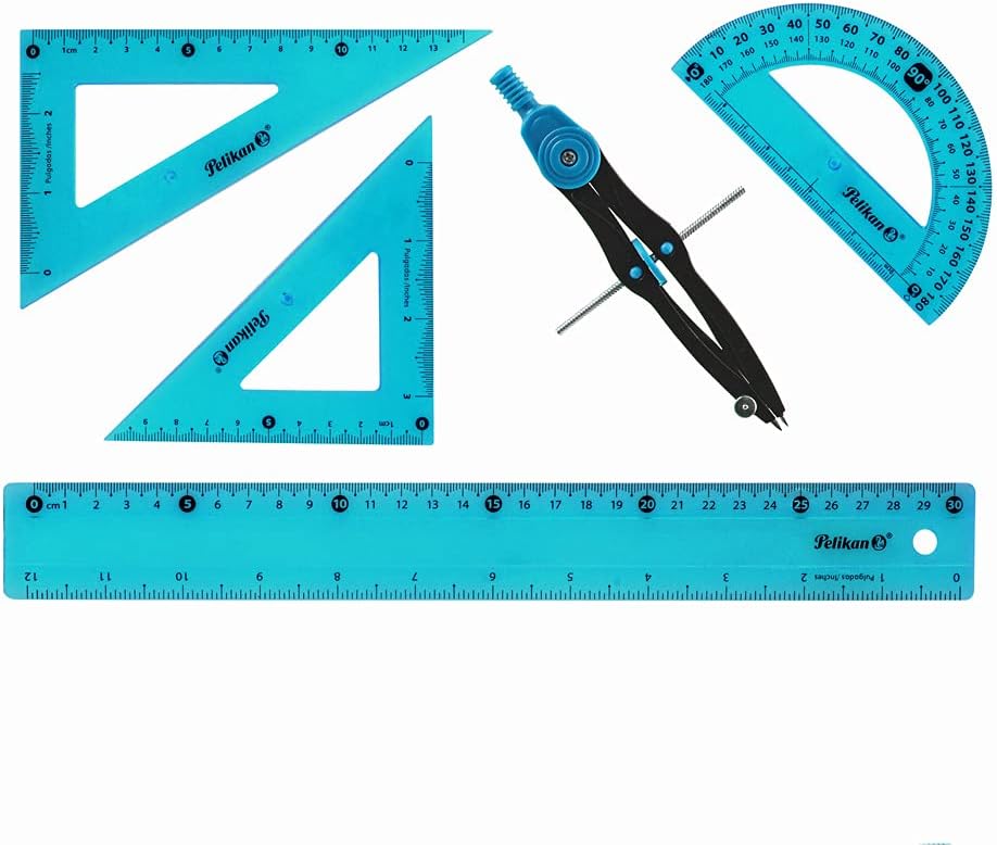 Juego Geometría Pelikan Flexible Median 5 pz