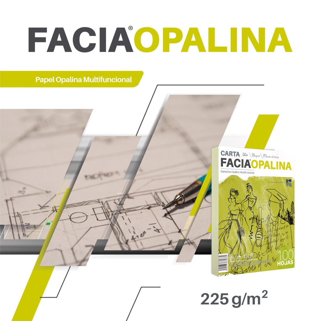 Opalina Cartulina Coparmex Carta Marfil Paq. C/100 225g