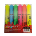 Marcatextos 5 colores punta cincel 4mm Nextep