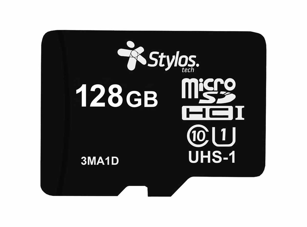 Micro SD 128GB Stylos STMS1281B Con Adaptador C10