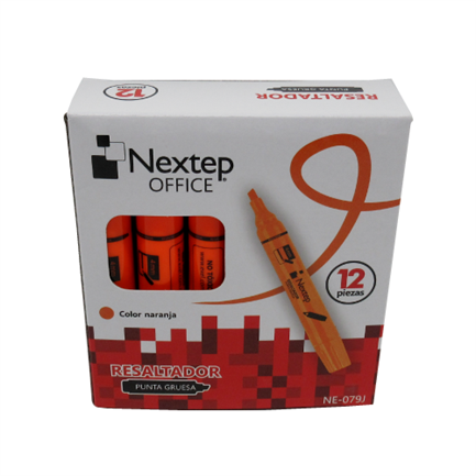 Marcador Resaltador Color Naranja NE-079J Nextep