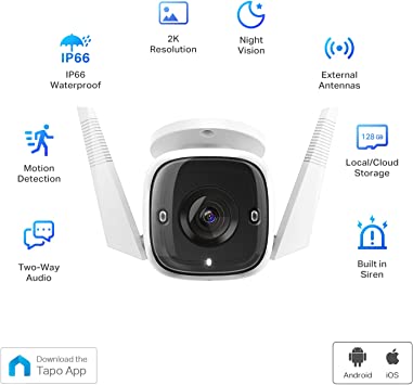 CAMARA DE SEGURIDAD TP-LINK TAPO C310 DETECCION DE MOVIMIENTO VISION NOCTURNA