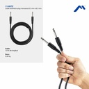 Extensión Para Guitarra 6.3 Pulgadas 11-6072 Monoaural PVC Negro
