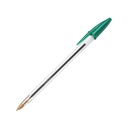 Paquete C/12 Pluma Bic M-250 Punto Mediano Verde