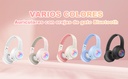 Audífonos De Diadema BG-142 Bluetooth Luz Led Link Bits