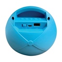 Bocina 3 Pulgadas GLB-3001BL Luz Led KSR Azul