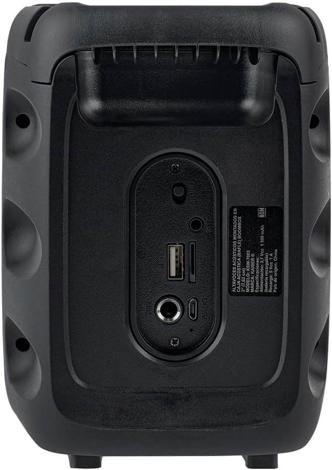 Bocina 3 Pulgadas KSW-7003 Kaiser Luz Flama FM Usb Aux 7W RMS