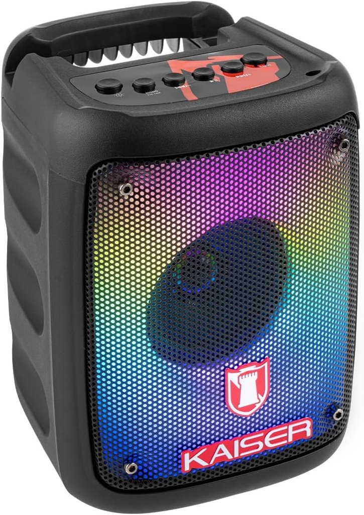 Bocina 3 Pulgadas KSW-7003 Kaiser Luz Flama FM Usb Aux 7W RMS