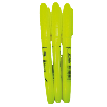 Marcador Resaltador Nextep NE-084A Punta de Cincel Base de Agua Color Amarillo Flourecente 12 Pieza(s)