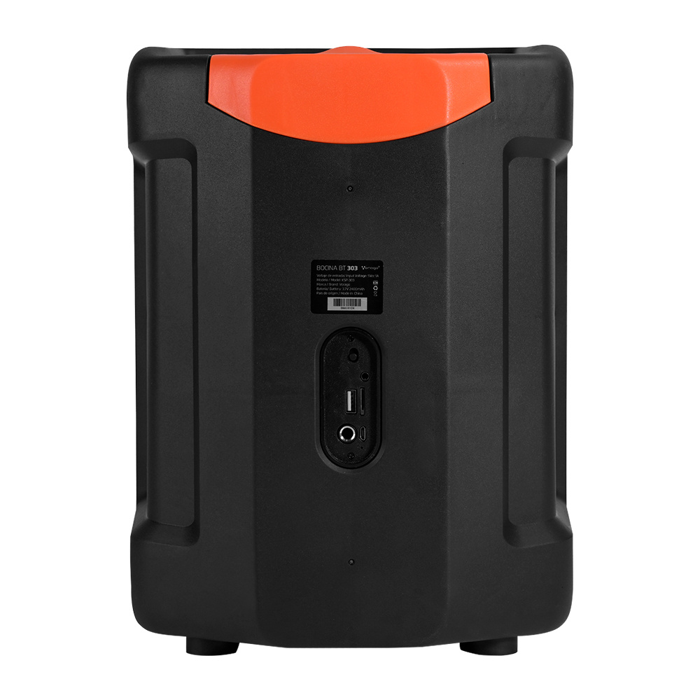 MINI BAFLE 8 PULGADAS VORAGO KSP-180 TWS 10WATTS USB/TF 2400mAh RGB LED