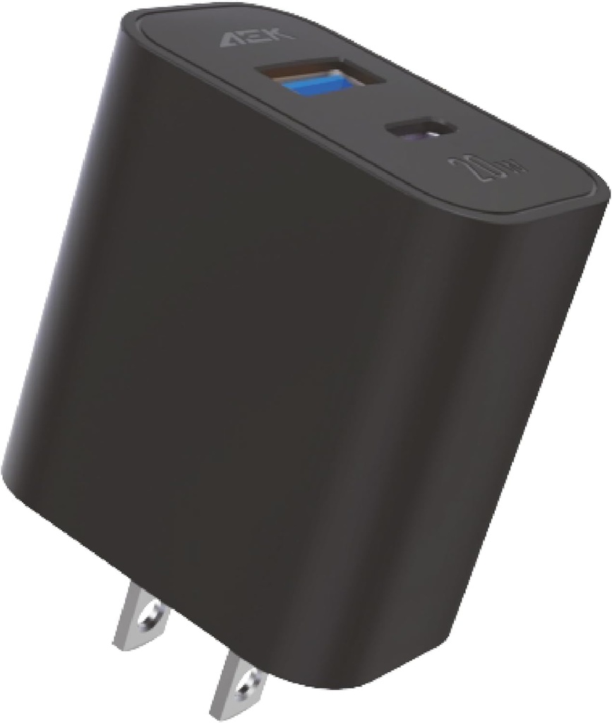 Cargador 20W Aek Cyber G08E2N Puerto TYPE-C Negro