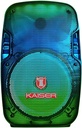 Bocina 8 Pulgadas Kaiser KSW-5008-3 De 6,200W PMPO/ 20W RMS Traslúcido Con Micrófono Alámbrico