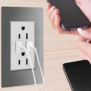 Toma Corriente De 2 Entradas USB Megaluz 2C2UB