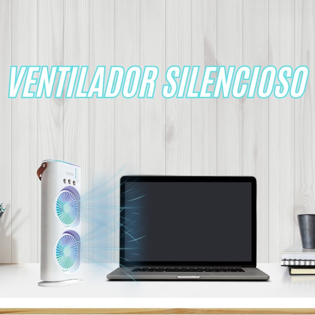 Mini Ventilador Doble Ventilador Niebla Fria MV04W16