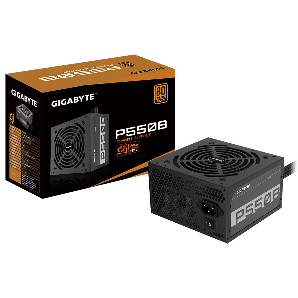 Fuente De Poder Gibabyte GP-P550B 550W 80 Plus Bronze Ventilador Silencioso 100 240v 60 50Hz