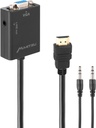 Convertidor de Hdmi a Vga Mitzu MHD-1020 Salida De Audio - 2 Pantallas