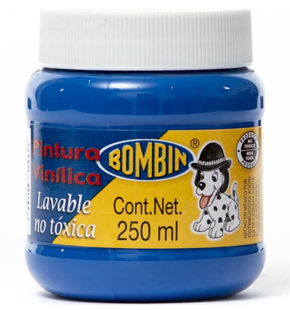 Pintura Vinilica Rodin Bombin 250ml Azul (C.12)