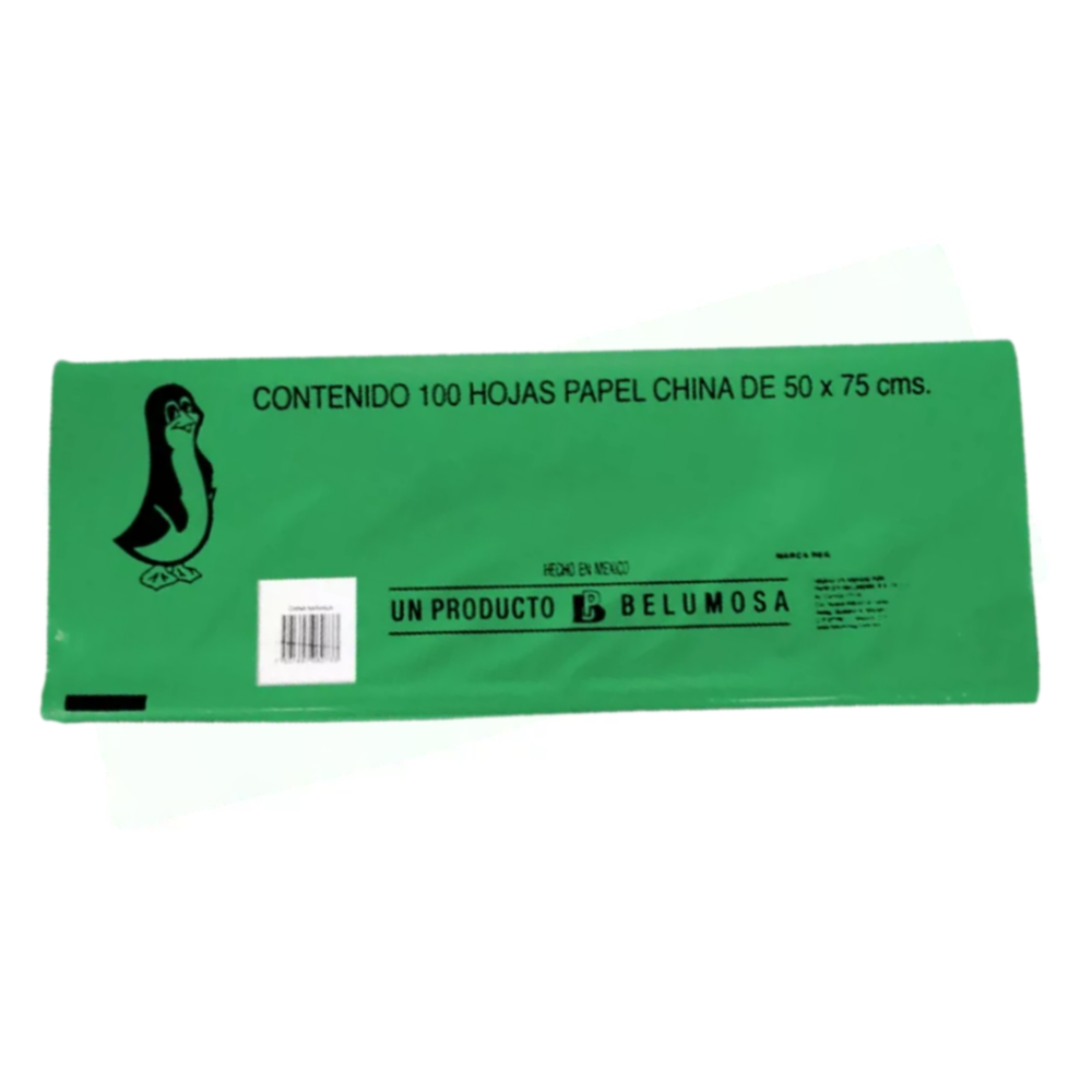 PAPEL DE CHINA VERDE BANDERA 50X75 CM (copia)