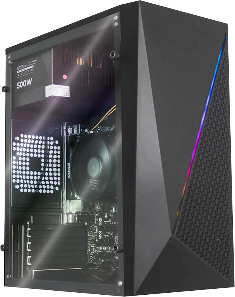 PC GAMER KIOTO NEGRO / A520M / RYZEN 5 5600GT / 16GB RAM / 500GB M.2 / ADAPTADOR WIFI