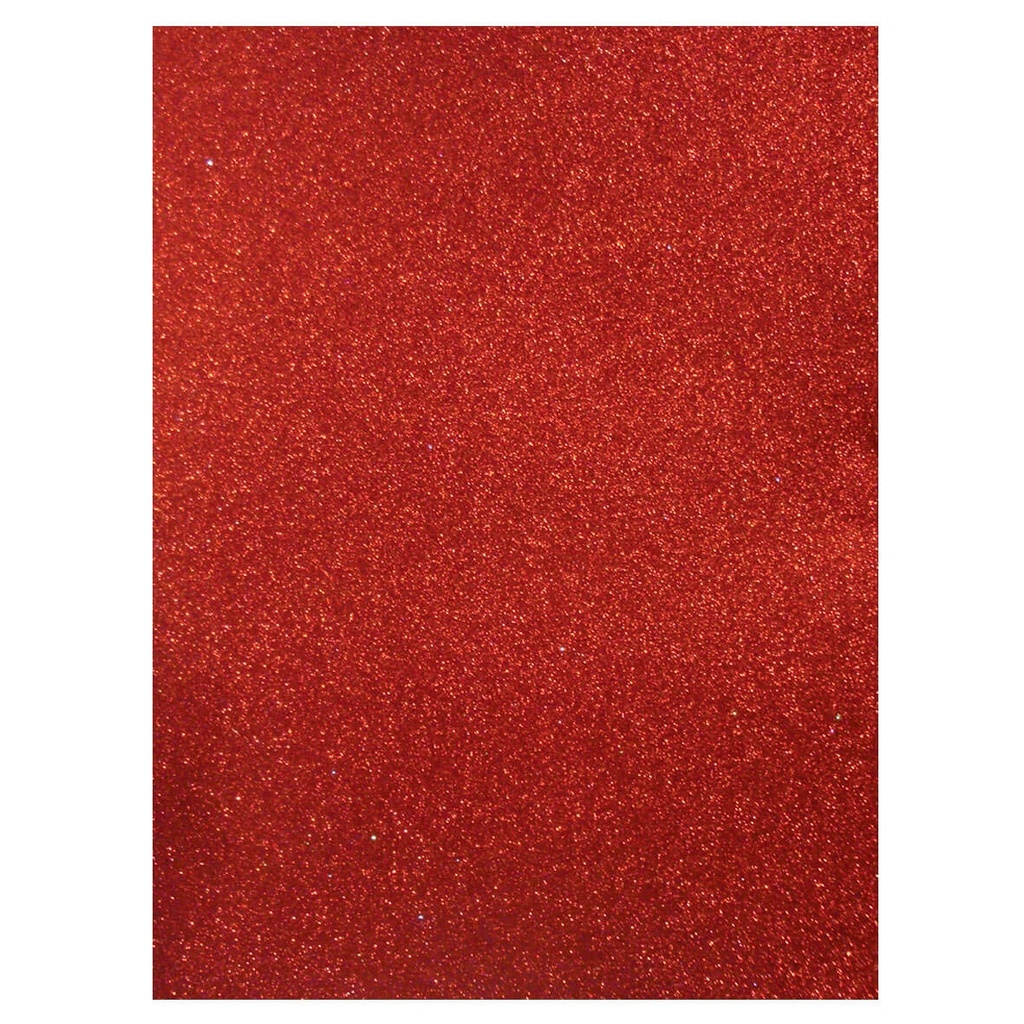 Paquete C/10 Fomy Diamantado Carta Pascua Rojo