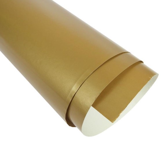 Paquete C/25 Papel Lustre Dorado 50x70