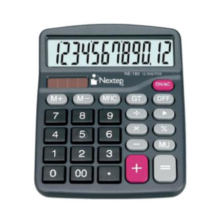 Calculadora 12 Dígitos Semi Escritorio Bateria/Solar NE-183 Nextep (C.100)