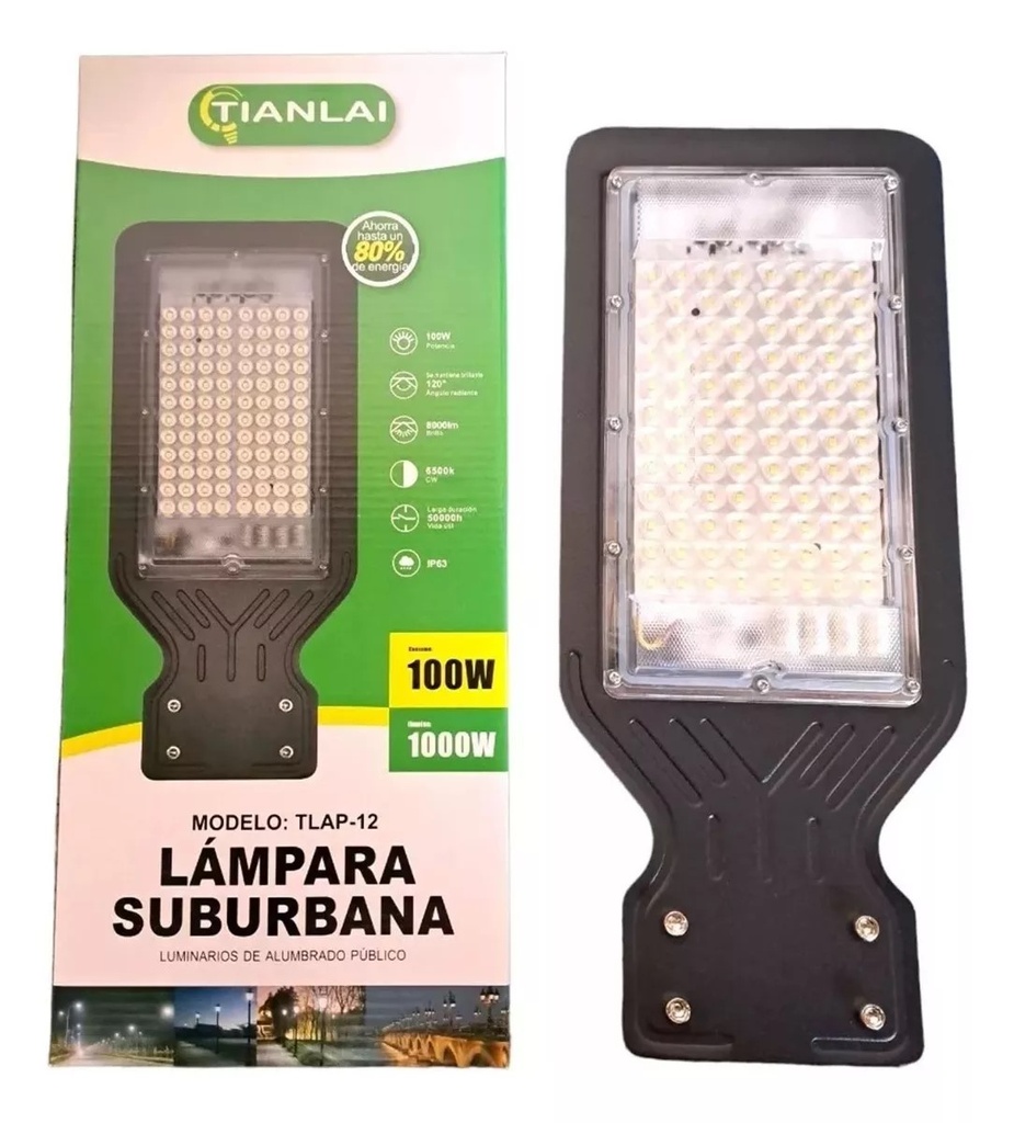 Luminaria Alumbrado Público 100W AP16W100 Megaluz (C.20)