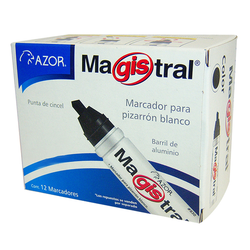 Marcador Pintarron Magistral Metalico Negro E:12 (copia)