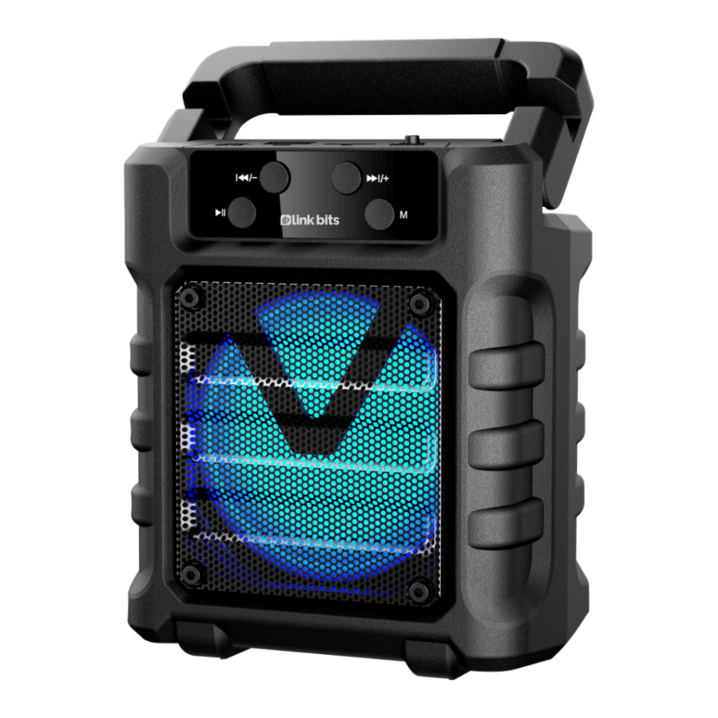 Bocina Bluetooth Link Bits 4 Pulgadas SA419T Radio Fm, Luz Led (C.60)