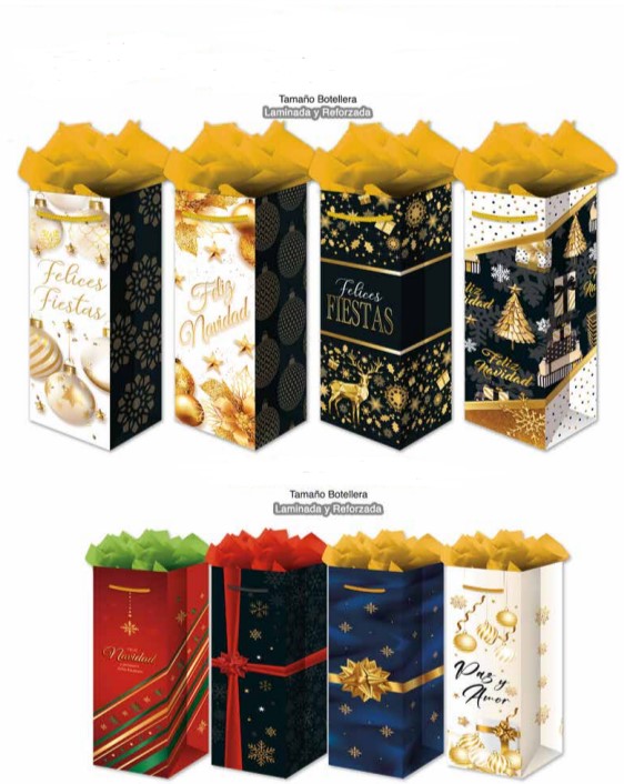 [1094] Bolsa Navidad Para Botella Padi (E.12)