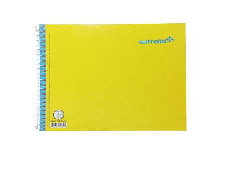 Paquete C/6 Cuaderno Espiral Forma Italiana Estrella Blanco 100 Hojas
