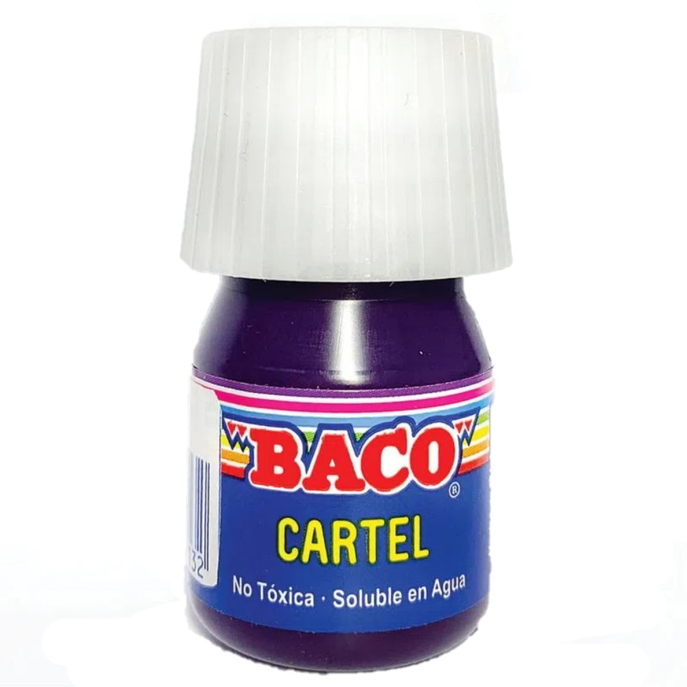 Paquete C/10 Pintura Baco Cartel 60 Violeta