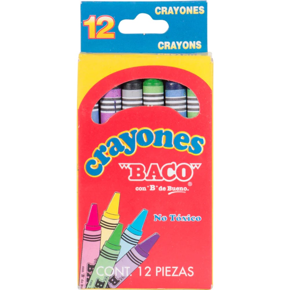 Crayones Baco Triangular Caja C/12 (copia)