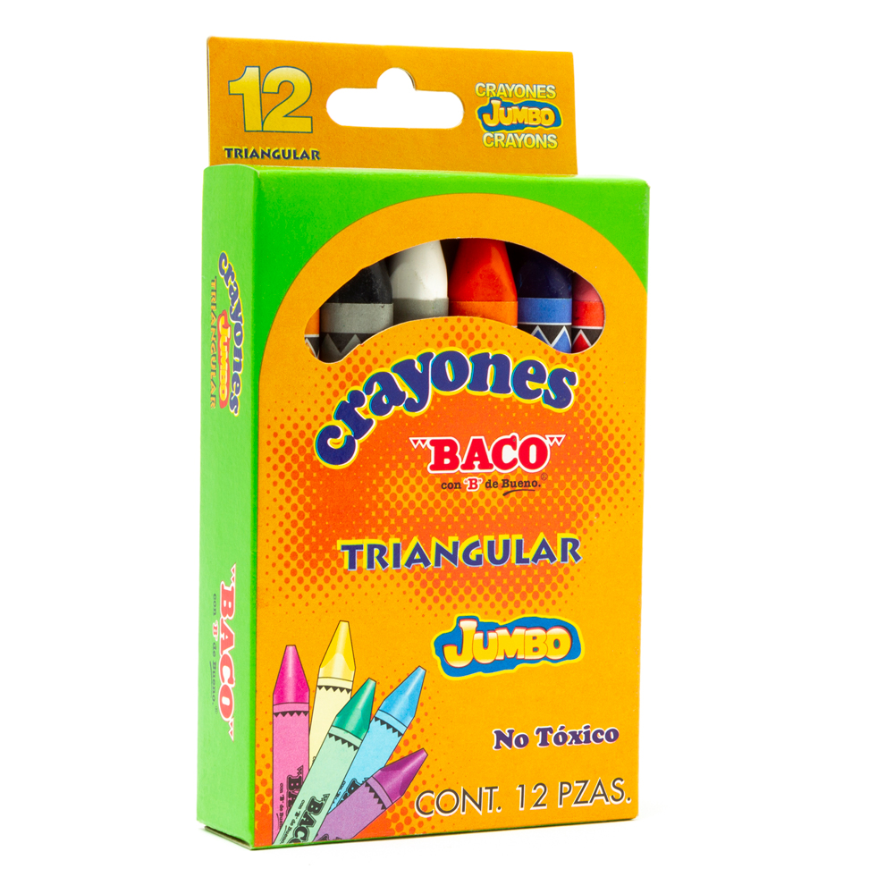 Crayones Baco Triangular Jumbo C/12 E:100 (copia)