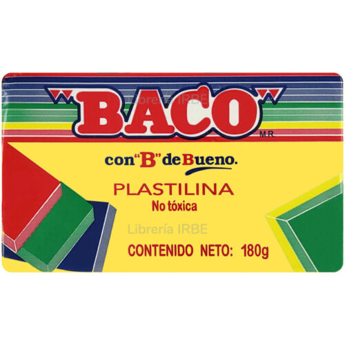 Paquete C/10 Plastilina Baco Barra Amarillo
