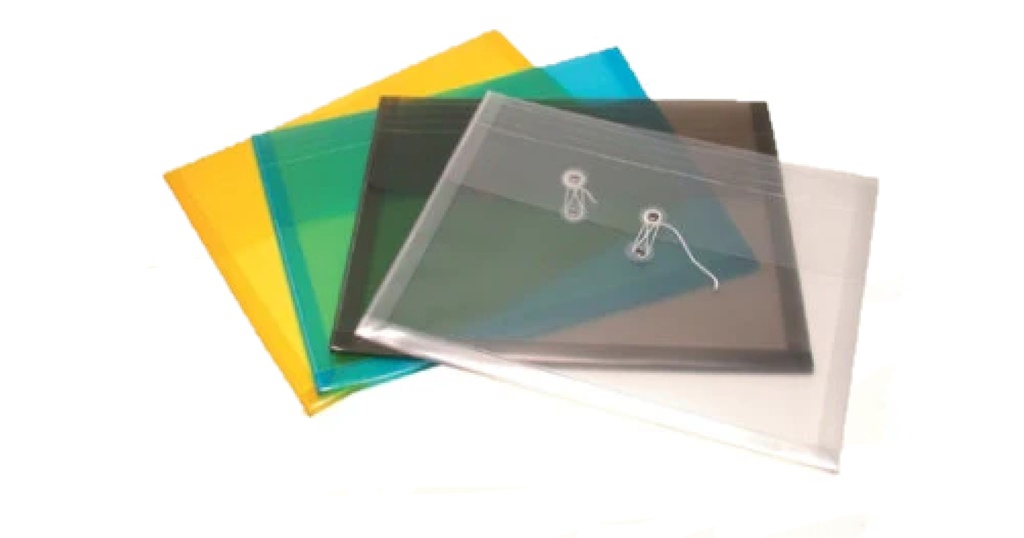 Paquete C/4 Sobre Plastico Carta Horizontal Con Hilo Acme 115A4H