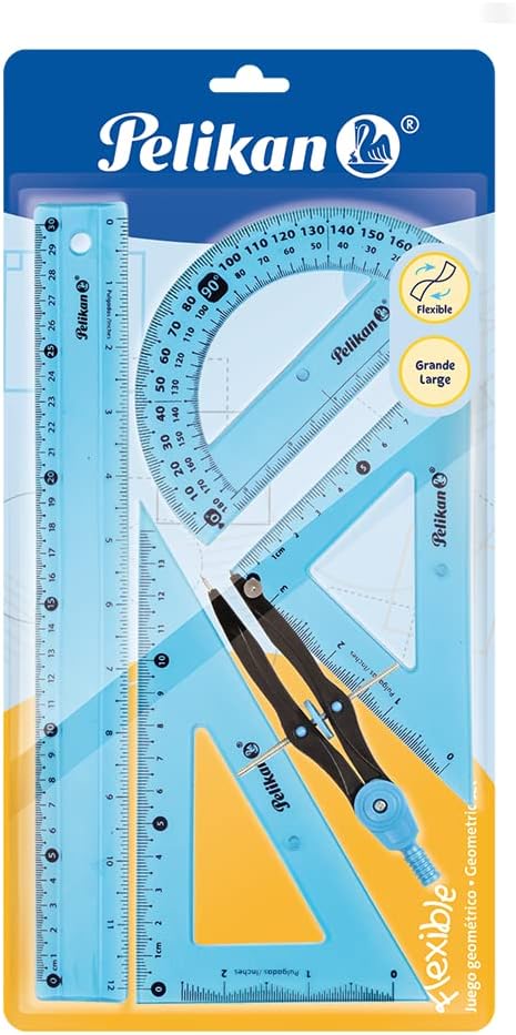Juego Geometría Pelikan Flexible Mediano (E.10) (C.72)
