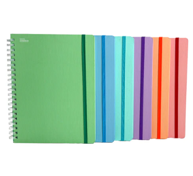 [PRARPC7] Cuaderno Profesional Espiral Arcoíris Pastel Cuadro 7mm 100H Printaform (C.12)