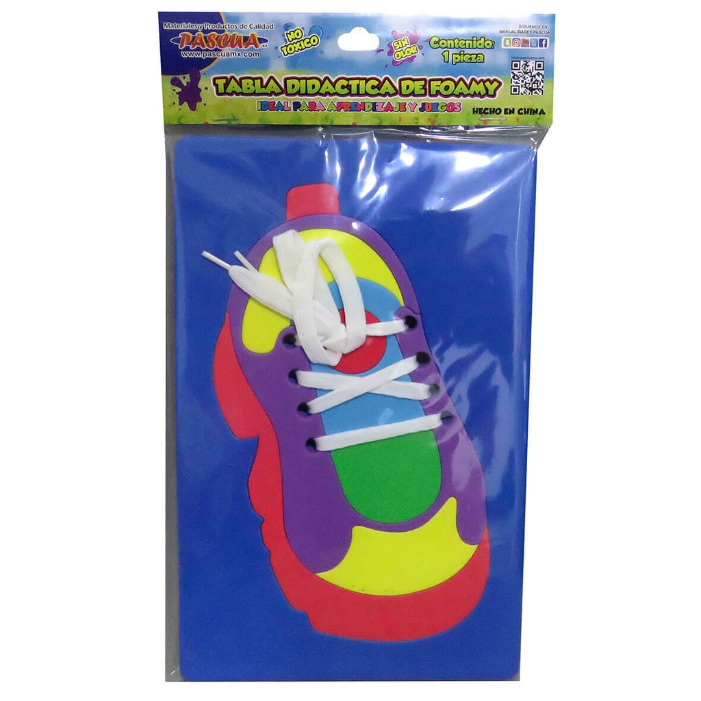Paquete C/2 Tabla Fomy Pascua Zapato Con Agujeta