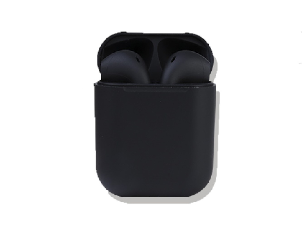 Audífono i12 / i66/ MI18/ Macaron Negro Bluetooth 5.0 Inalámbricos i12SN Link Bits (C.100)